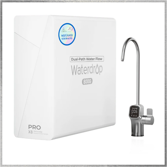 Waterdrop X Series Dual Flow Reverse Osmosis System, X8-PRO